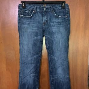 7 For All Mankind Women’s Bootcut Bling jeans 30